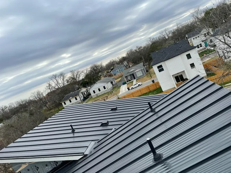 Standing seam metal roof panels with vents for Skylight Repair in Lake Monticello